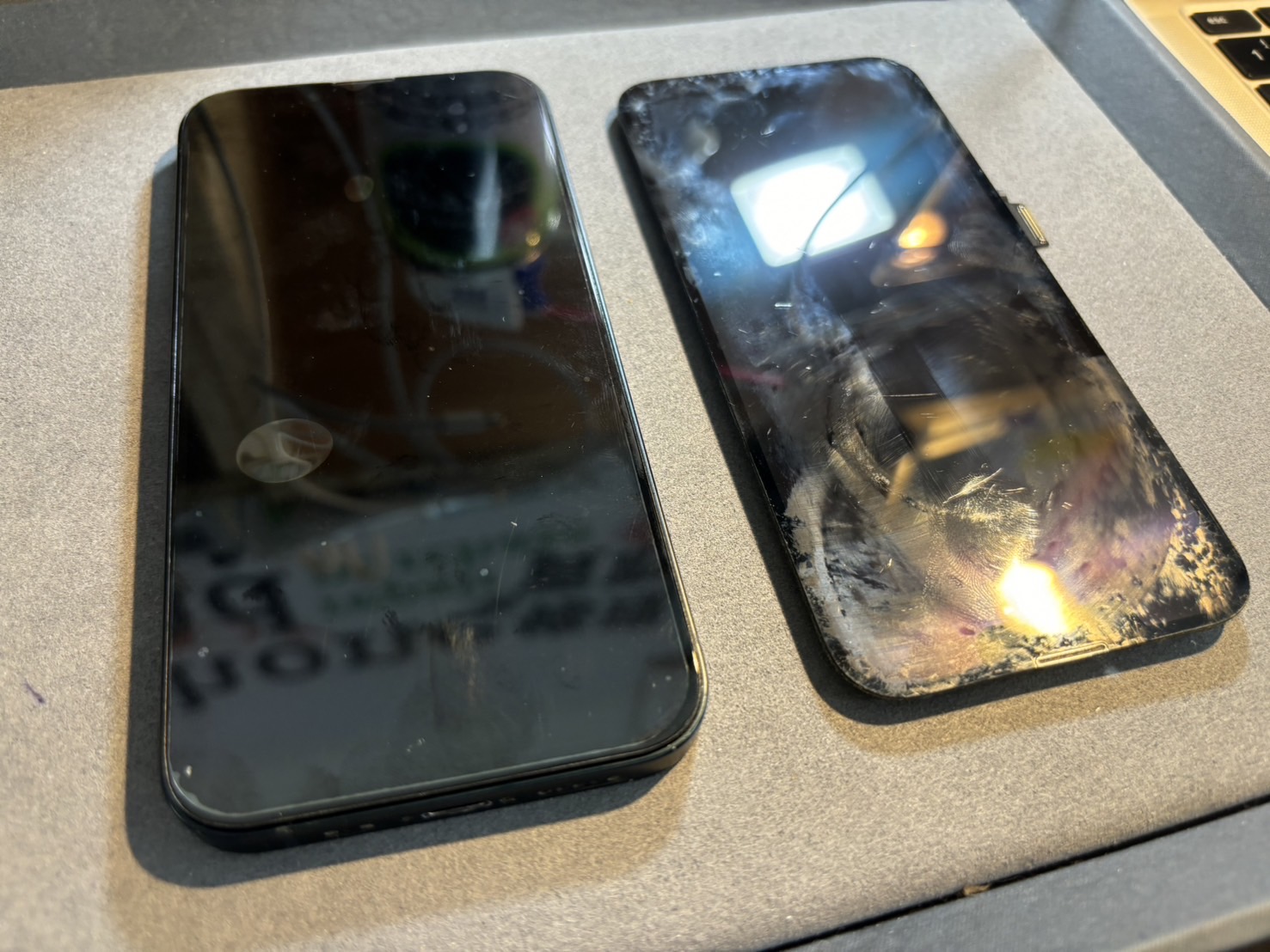 iPhone13Proの水没＋画面交換修理を行いました！【iPhone修理の